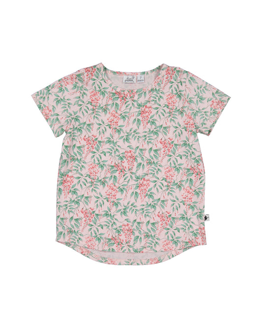 Kissed By Radicool Wild Wisteria Tee in pink