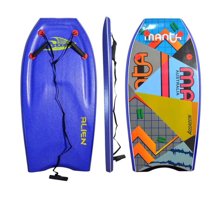 MANTA ALIEN 42" BODYBOARD With HANDLES dark blue