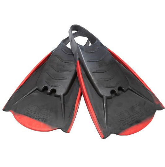 MANTA CLONE SWIM and bodyboard FINS black red