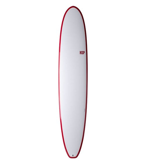 NSP Elements 9'0 HDT Epoxy Longboard red