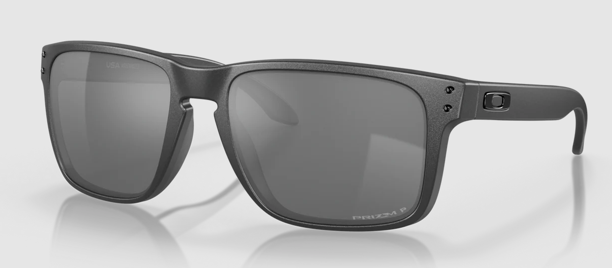 Oakley Holbrook XL Steel frame with Prizm Black Polarised Lens Sunglasses