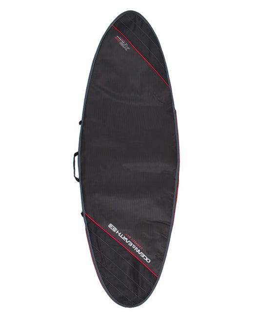 Ocean and Earth 7'0 Compact Day Fish Cover in black and red