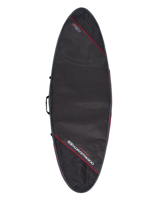Ocean AND Earth 6'8 COMPACT DAY FISH COVER black and red