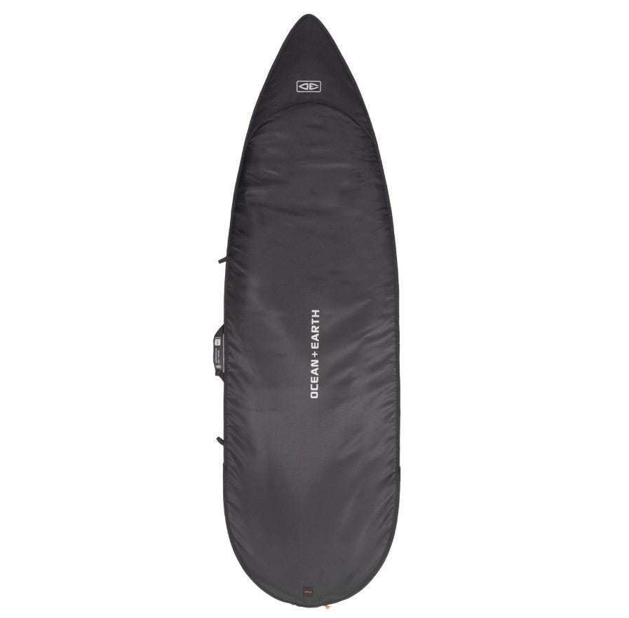 Ocean and Earth 6'0 Cor-X Shortboard Day Cover in black from the top