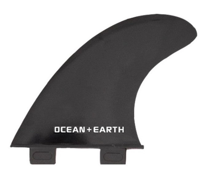 OCEAN AND EARTH POLYCARBONATE 3 FIN SET 2 PLUG in black
