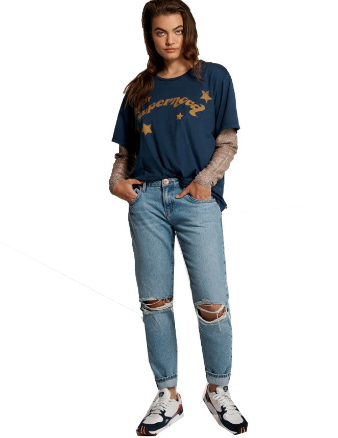 Win20 ONETEASPOON PACIFICA BAGGIES JEANS blue ripped jeans