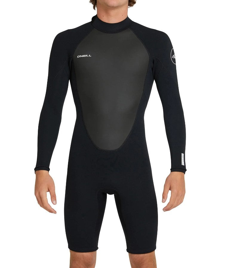 O'Neill Reactor II 2mm Long Sleeve Back Zip Spring Wetsuit in black