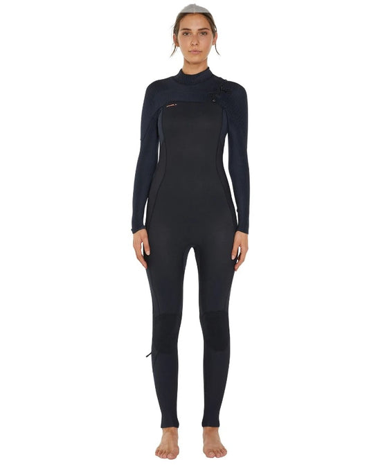 Oneill Womens Hyperfreak 4/3+mm Chest zip wetsuit