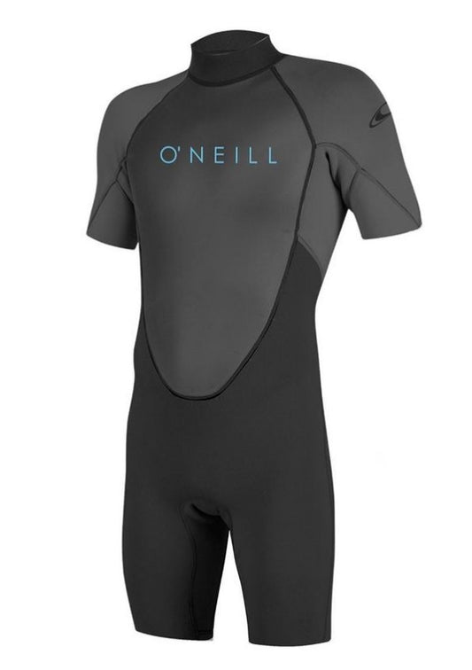 o'neill youth reactor springsuit wetsuit black grey