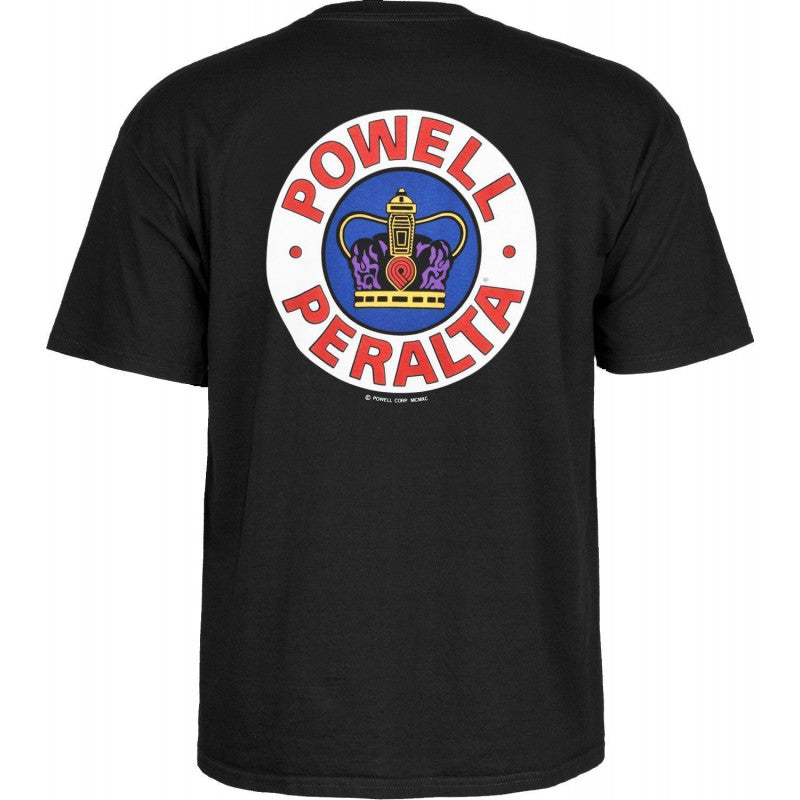 Powell Peralta Supreme Tee in black showing back print