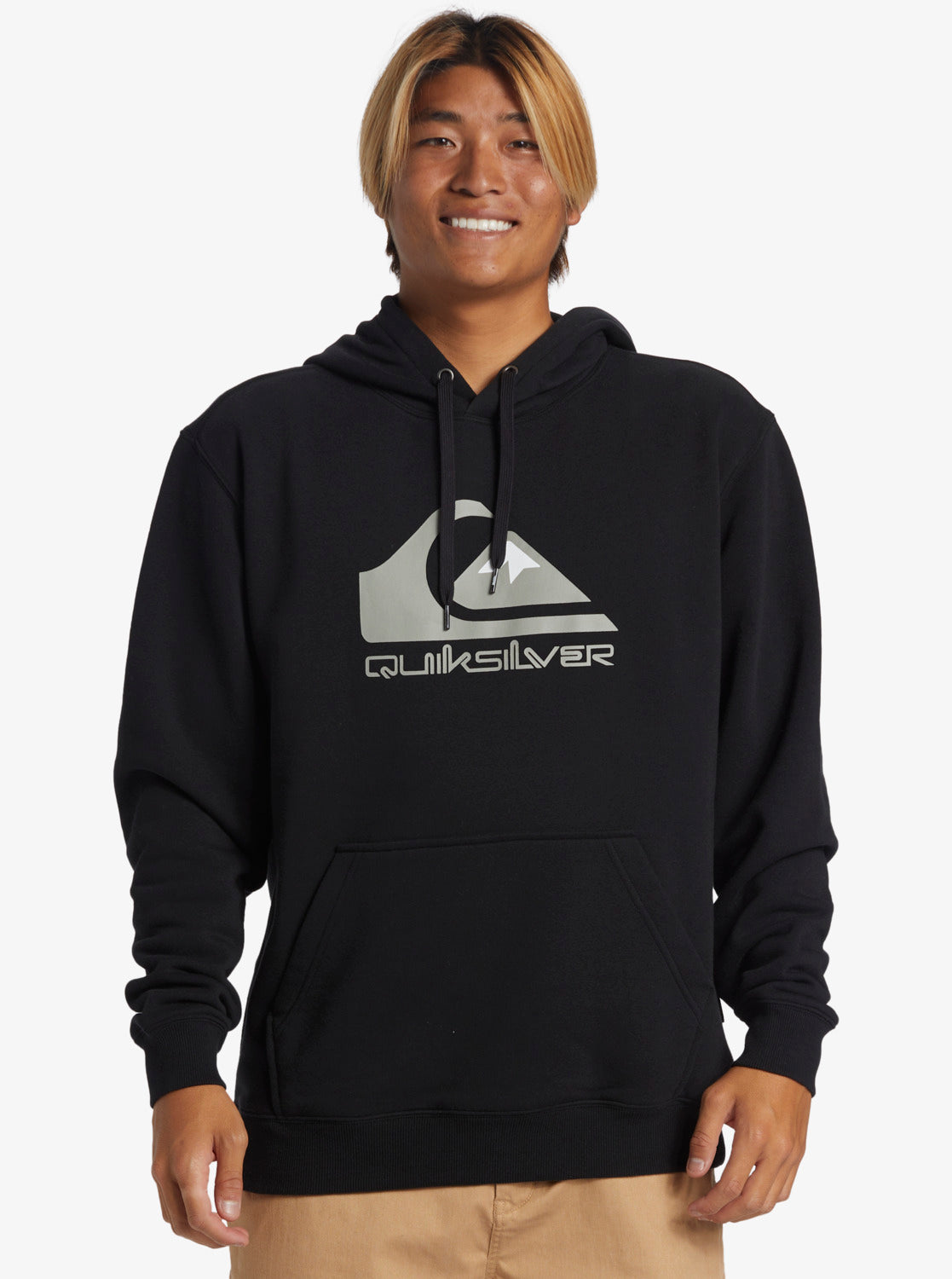 Quiksilver Big Logo Hoodie in black