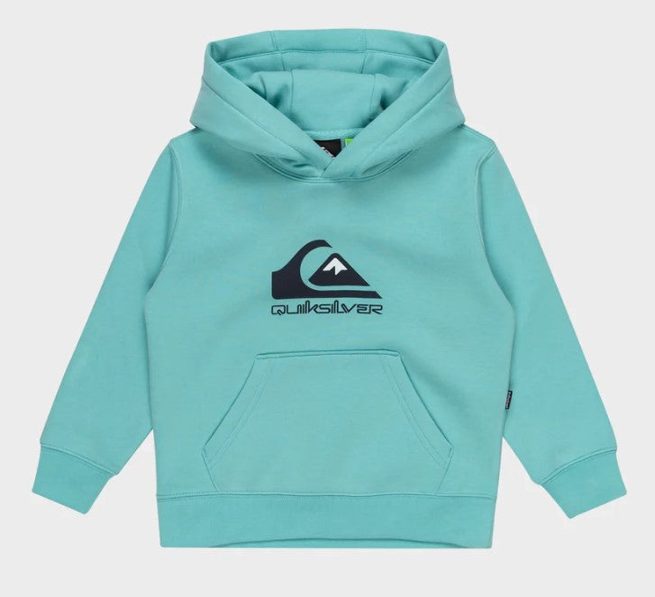 Quiksilver Big Logo Boys Hoodie in aqua sky colourway