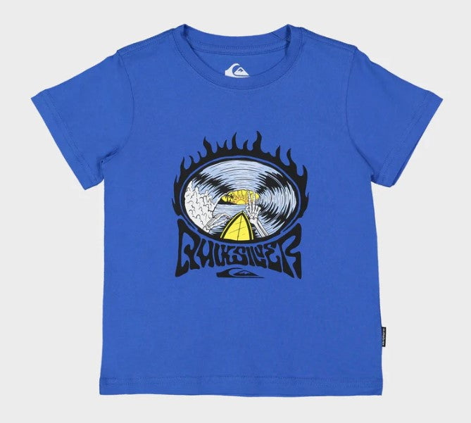 Quiksilver Boys Foam Ball T-Shirt in nebulas blue from front