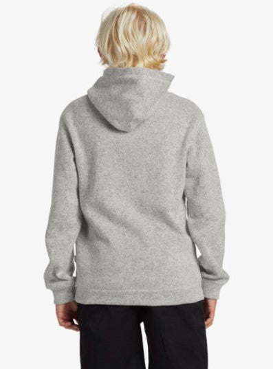 Quiksilver Boys Keller Land And Sea Hoodie Cadet Grey Heather