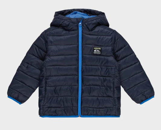 Quiksilver Scaly Boys Puffer Jacket in dark navy from front