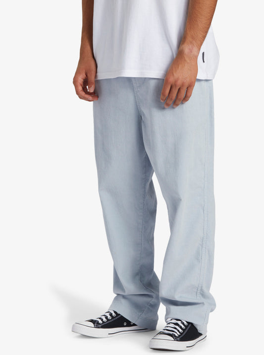 Quiksilver DNA Cord Beach Pants in blue fog from side