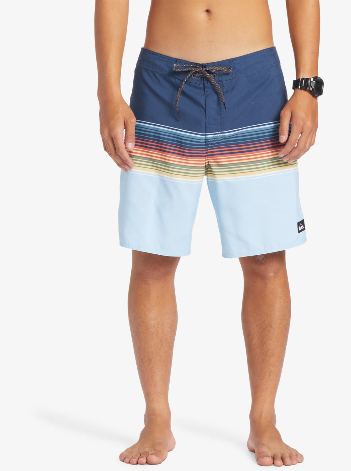 Quiksilver Everyday Swell Vision 18" Boardshorts from front in tarmac colourway