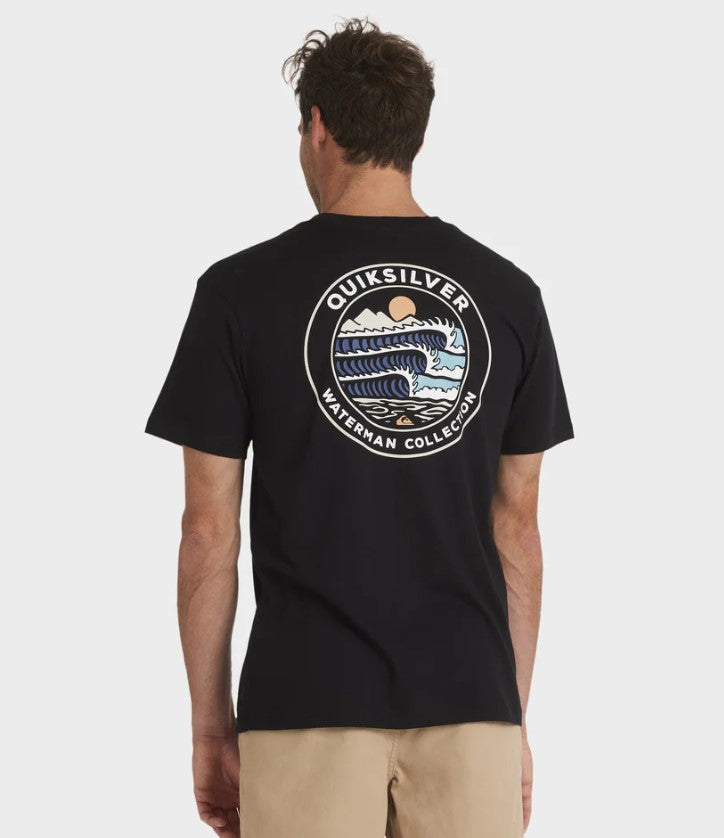 Quiksilver Future Island SS Tee in black from rear