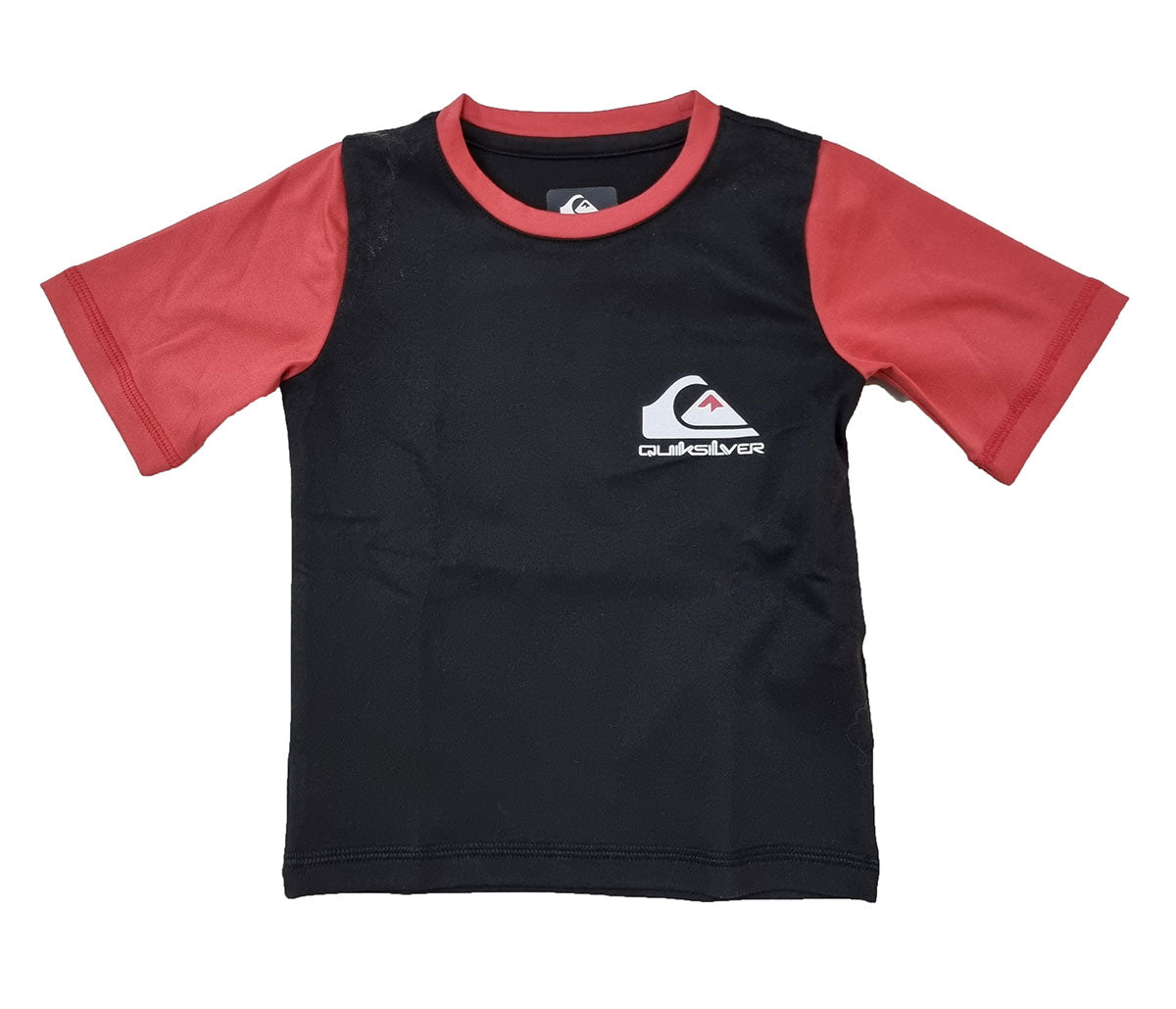 Quiksilver Heats Omni Boys SS Rashguard black red front