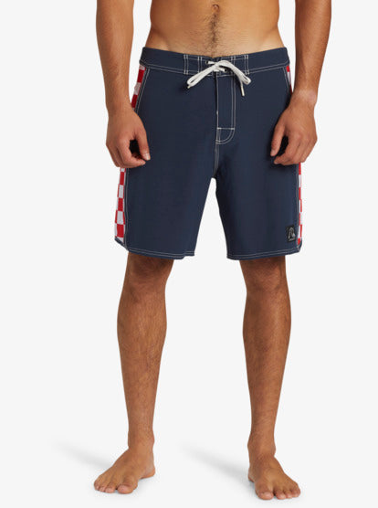 Quiksilver Original Arch 18" Boardshorts in navy, red and white