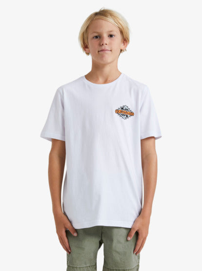 Quiksilver Rainmaker Youth Tee in white from front