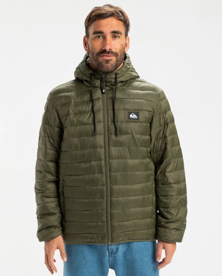 Quiksilver Scaly Mens Puffer Jacket in grape leaf colourway