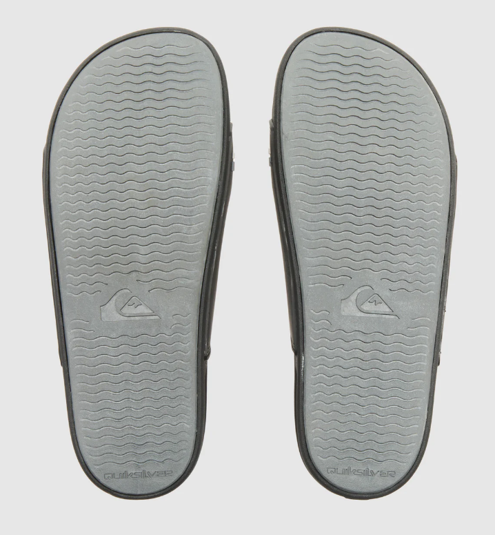 Quiksilver Sunset Slide Double Adjust Men's Slides showing pair from below