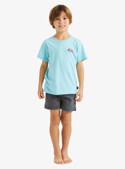 Quiksilver Surf Safari Boys Tee in marine blue form front