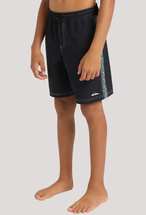 Quiksilver Tai Kehu Youth Pu-Tawhiro Volley Shorts - Sum25