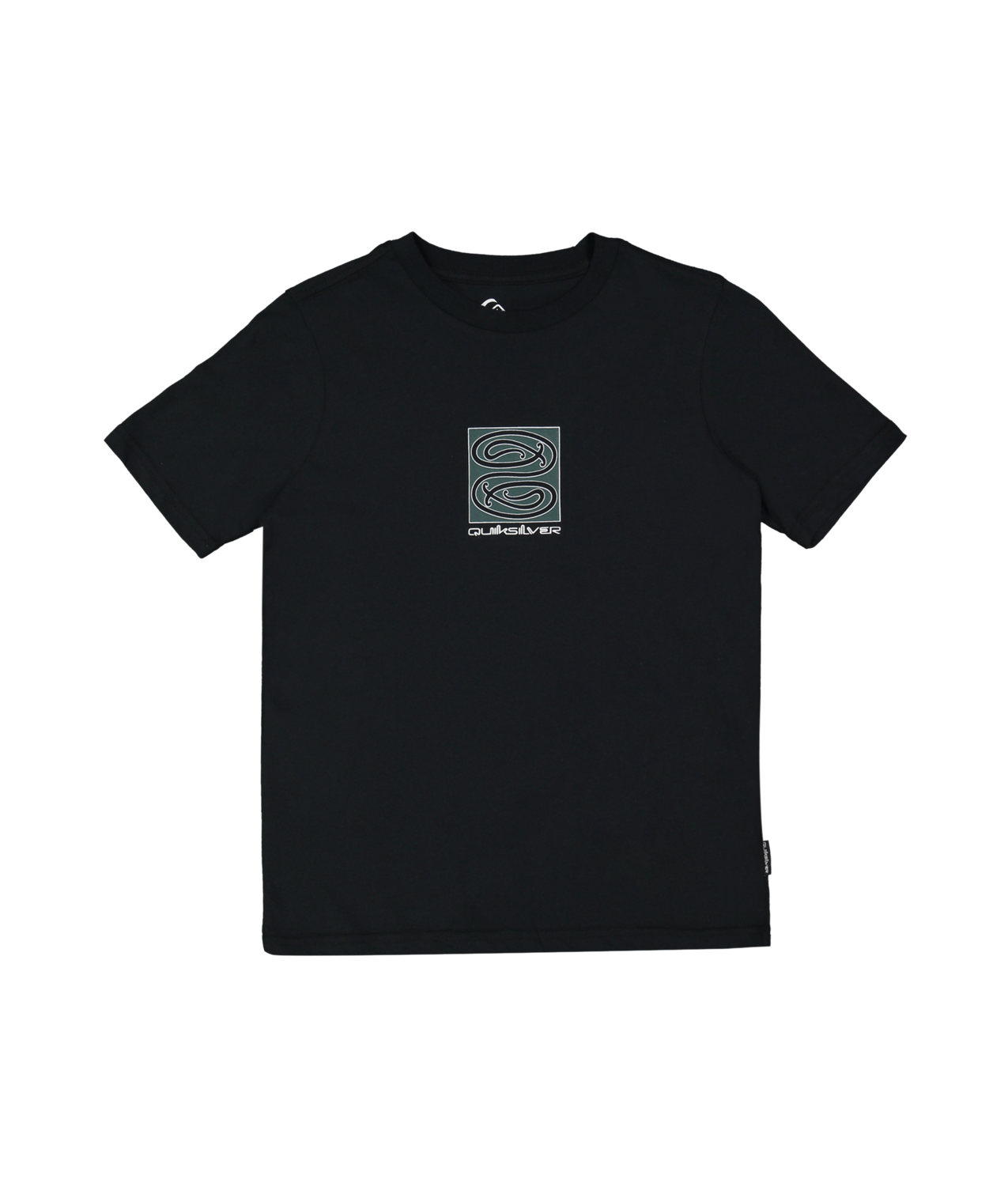Quiksilver Tai Kehu Tuna-Heke Youth T-Shirt in black flatlay from front