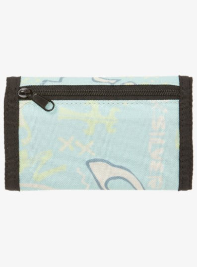 Quiksilver The Everydaily Youth Wallet in pastel turquoise from back