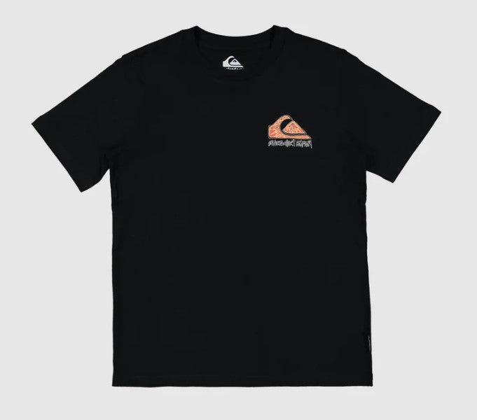 Quiksilver Black Mamba Youth Tee in black from front