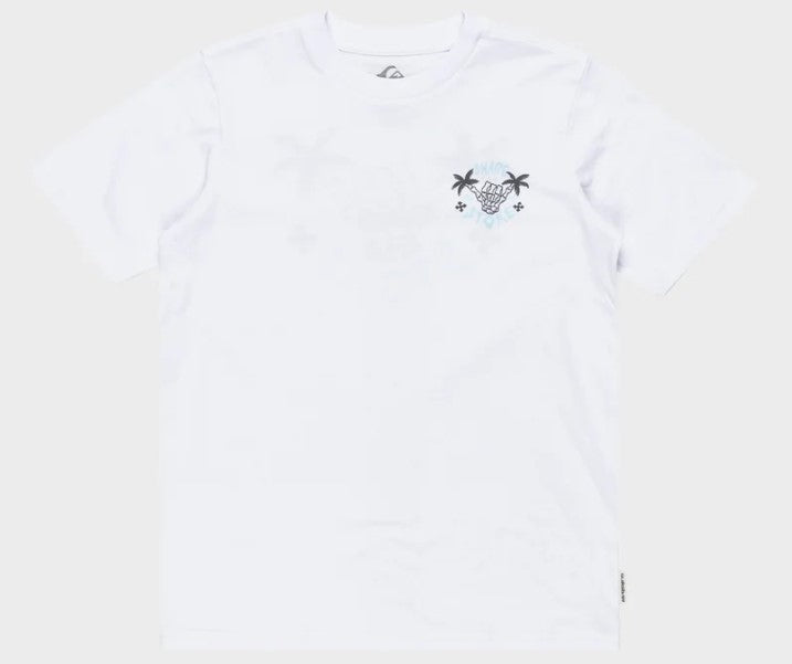 Quiksilver Youth Share The Stoke Tee in white from front