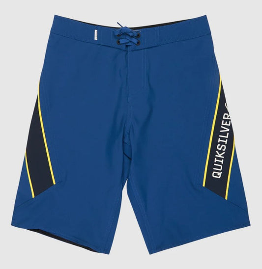 Quiksilver Youth Surfsilk Clicker 19" Boardshorts in monaco blue colourway from front