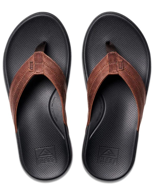Reef Cushion Phantom 2.0 Leather top black brown colourway