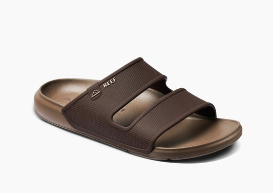 Reef Oasis Double Up Sandals from side in brown and tan