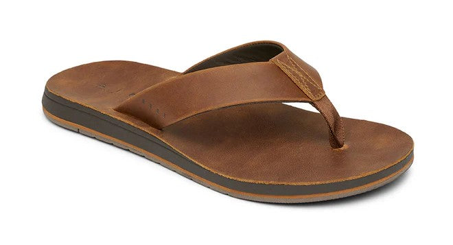 Reef Ojai Classic Mens Jandals in brown from side of right jandal