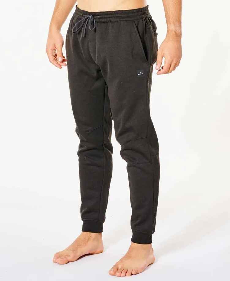 Rip Curl Anti-Series Departed Trackpants in black colourway