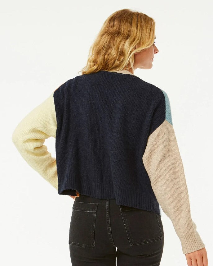 Rip Curl Block Party Women's Cardigan Navy