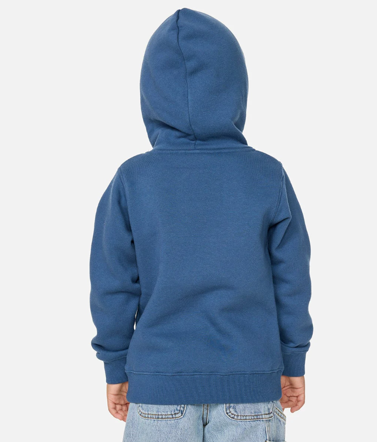 Rip Curl Boys Stapler Hoodie in light navy from rear