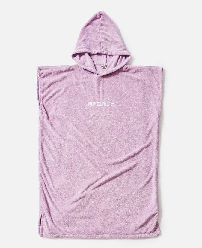 Rip Curl Girls Classic Surf Hooded Towel in lilac