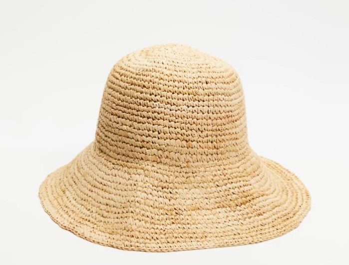 Rip Curl Crochet Straw Bucket Hat - Sum22