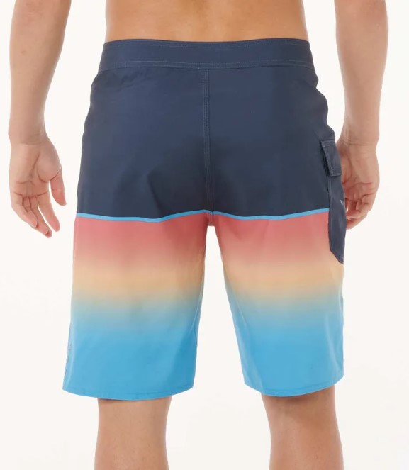 Rip Curl Dawn Patrol 21" Mens Boardshorts in light navy colourway with red to blue fade from rear