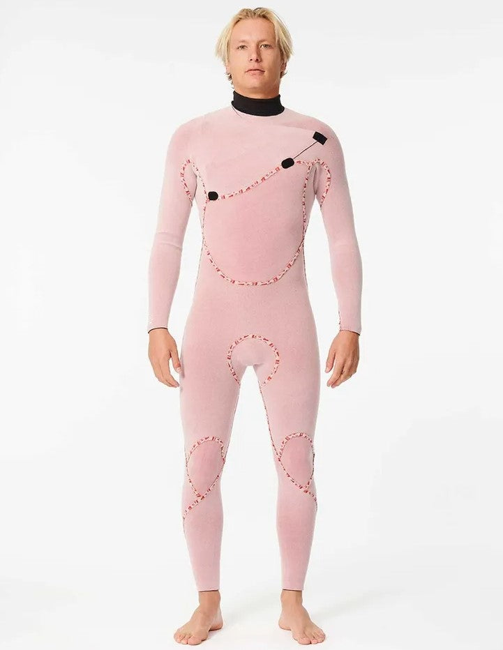 Rip Curl Flashbomb 4/3mm Chest Zip E7 Wetsuit showing flashdry lining