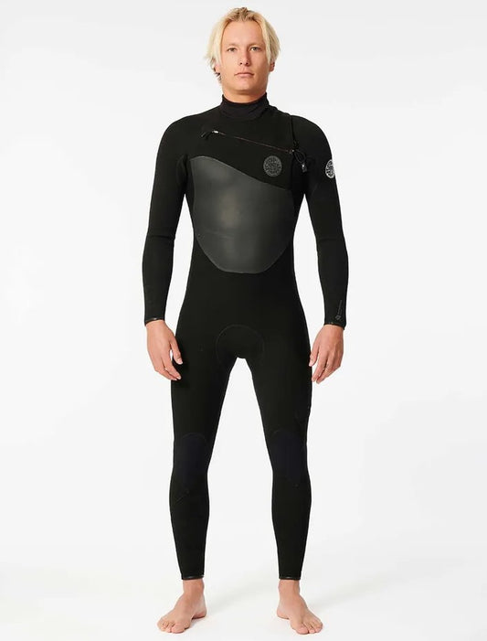 Rip Curl Flashbomb 4/3mm Chest Zip E7 Wetsuit in black colourway