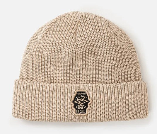 Rip Curl Icons Regular Beanie in sand colourway