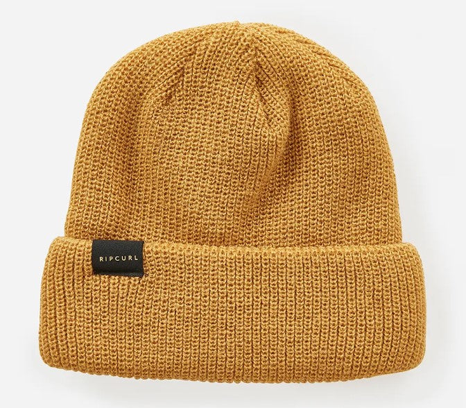 Rip Curl Impact Regular Beanie in gold colourway