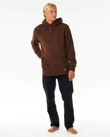 Rip Curl Neps Hood in chocolate colourway