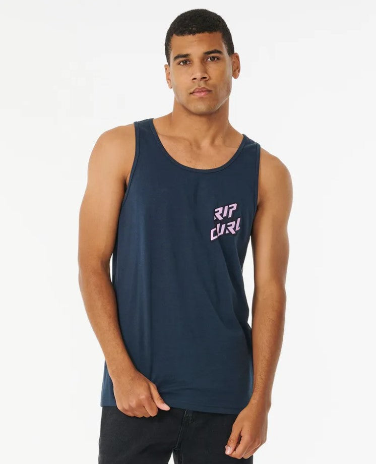 Rip Curl Rituals Tank in navy from front