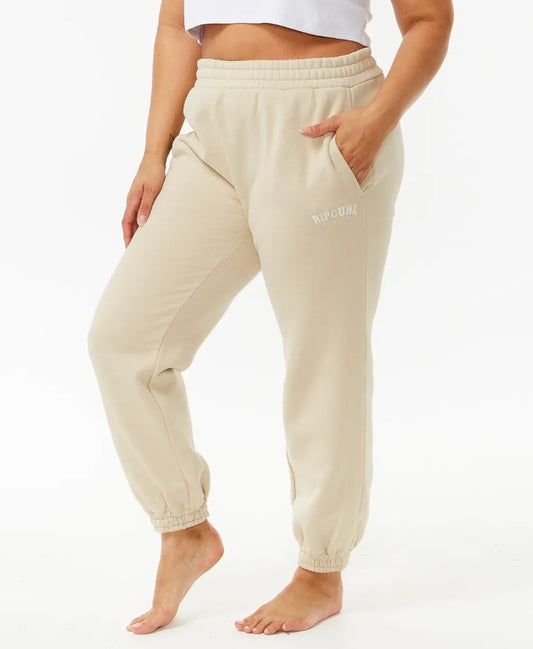 Rip Curl Varsity Trackpants in natural colour